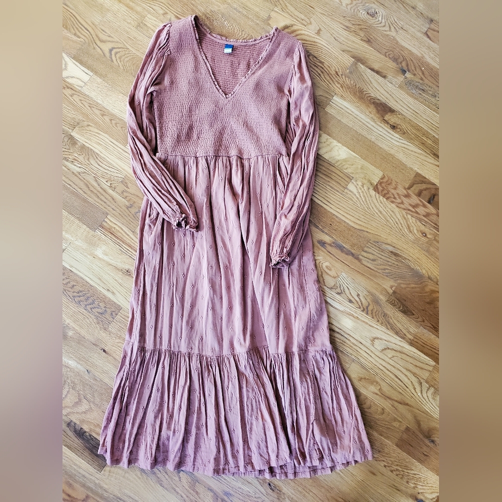 Old Navy smocked midi dress!!